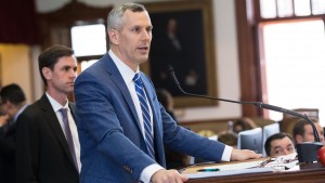 Rep. Matt Schaefer (R-Tyler) addresses Legislature from House floor