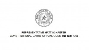 State Seal of Texas Representative Matt Schaefer